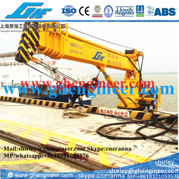 4t @ 30m Telescopic Boom Marine Deck Crane